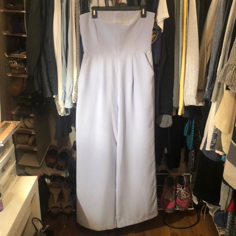 Lilac Strapless Jumper w/ POCKETS!
